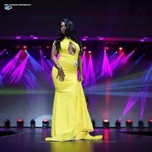 Yellow cutout gown